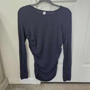 Grace Midnight Blue Ruched Blouse